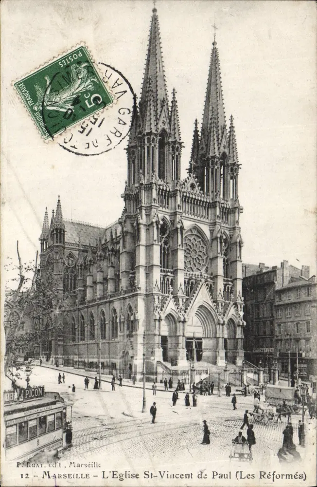 Marseille — A Igreja de São Vicente de Paulo (Os Reformados) — P. Ruat, editor 1 - Frente