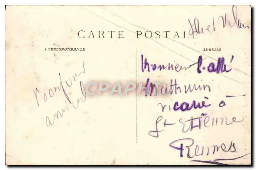 Marseille — A Igreja de São Vicente de Paulo (Os Reformados) — P. Ruat, editor 1 - Verso