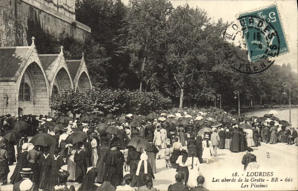 Lourdes — Die Umgebung der Grotte - Die Becken — BR 661 - Vorderseite