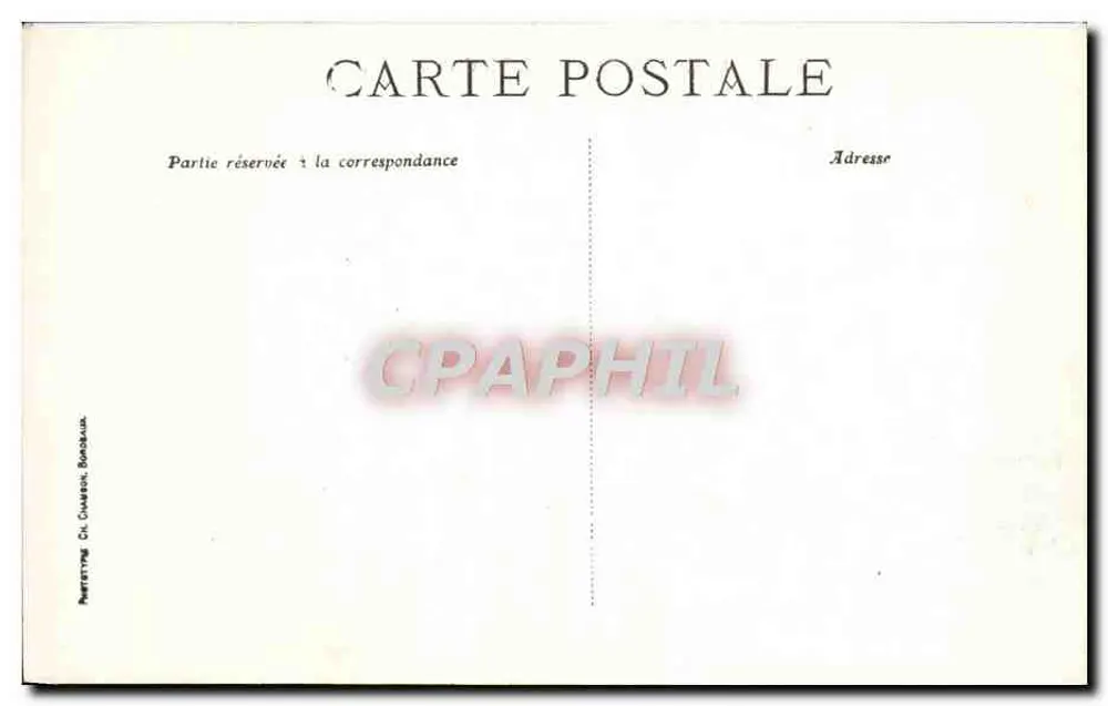 Bordeaux — Ruinen des Palais Gallien — C. B. - Rückseite