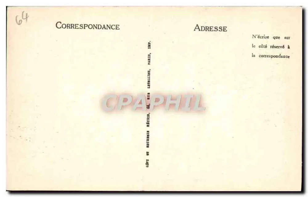 Grottes de Béharram — Passage des Détroits - Lit de la Rivière — LL 9 - Rückseite