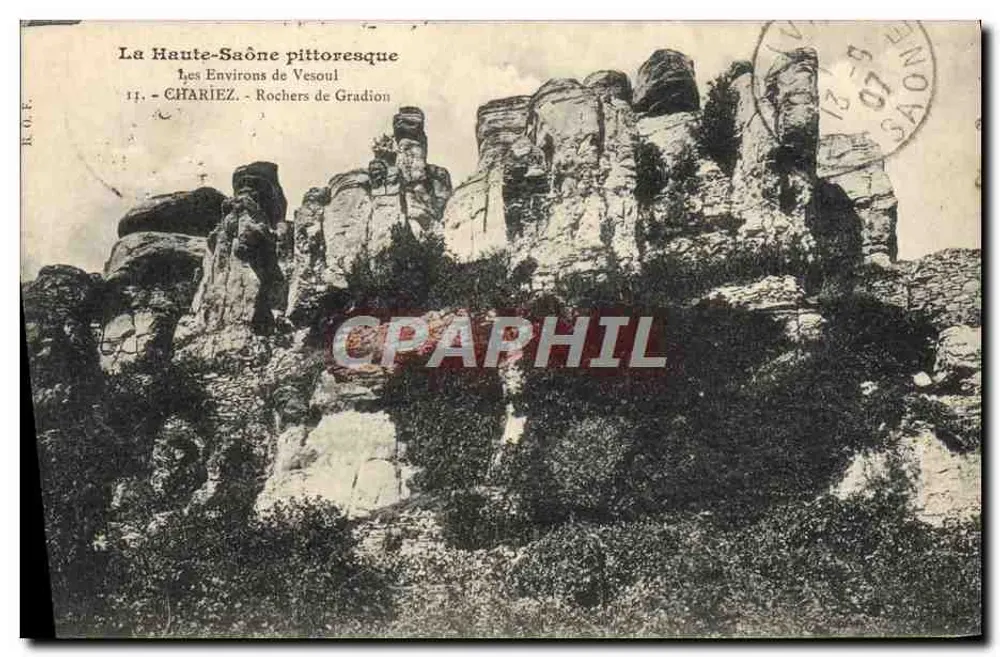Die Umgebung von Vesoul — Rochers de Gradion — Verlag R.O.E. Nr. 11 - Vorderseite