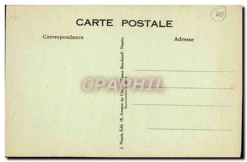 Carta postal caricatural — O que está esperando para se casar??? — J. Nozais, n°76 - Verso