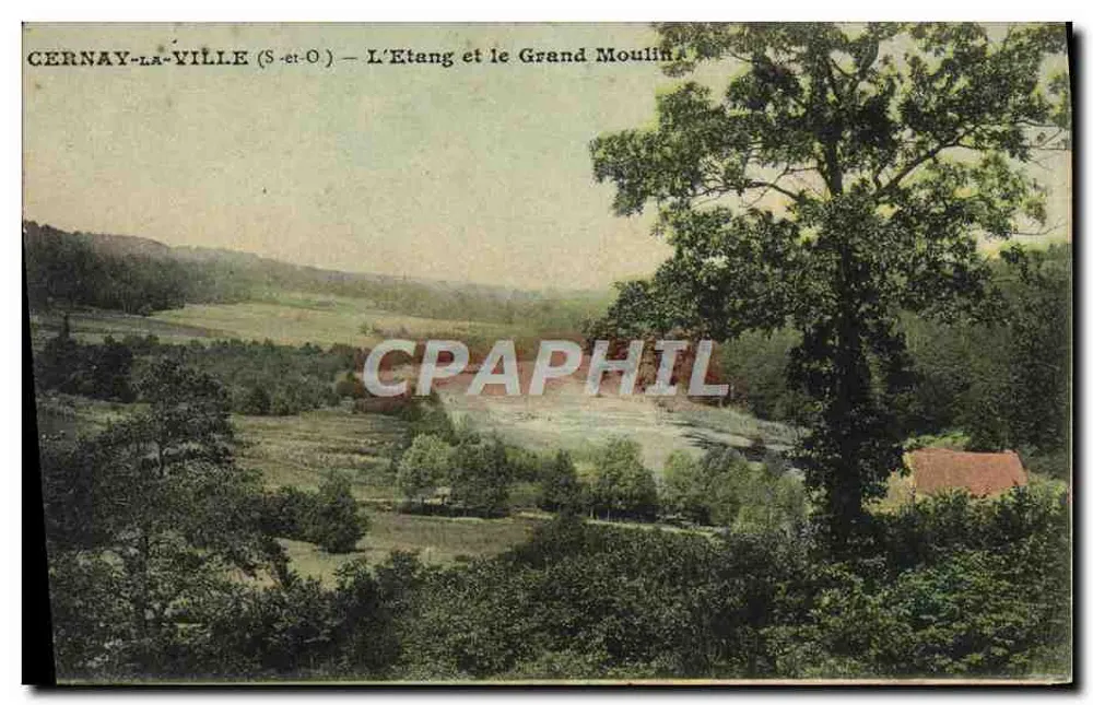 CERNAY-LA-VILLE (S.-et-O) — Der See und das große Mühle - Vorderseite