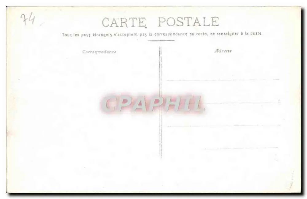 Tal von Chamonix, Blick auf den Mont Blanc — Les Alpes françaises — Édition Le Chamois, Paris, n° 810 - Rückseite