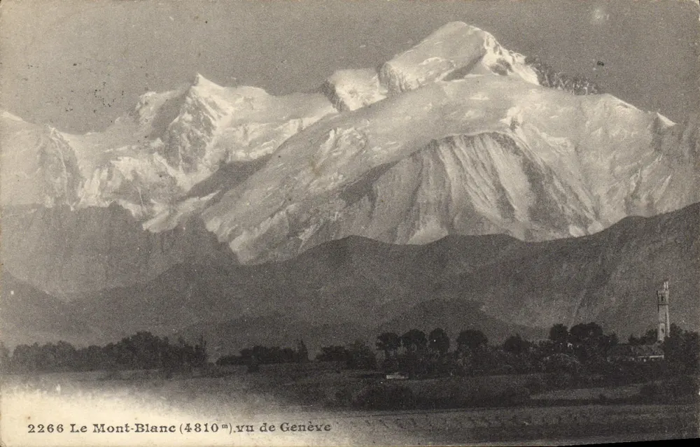 O Mont-Blanc (4810 m) visto de Genebra — edição n°2266 - Frente