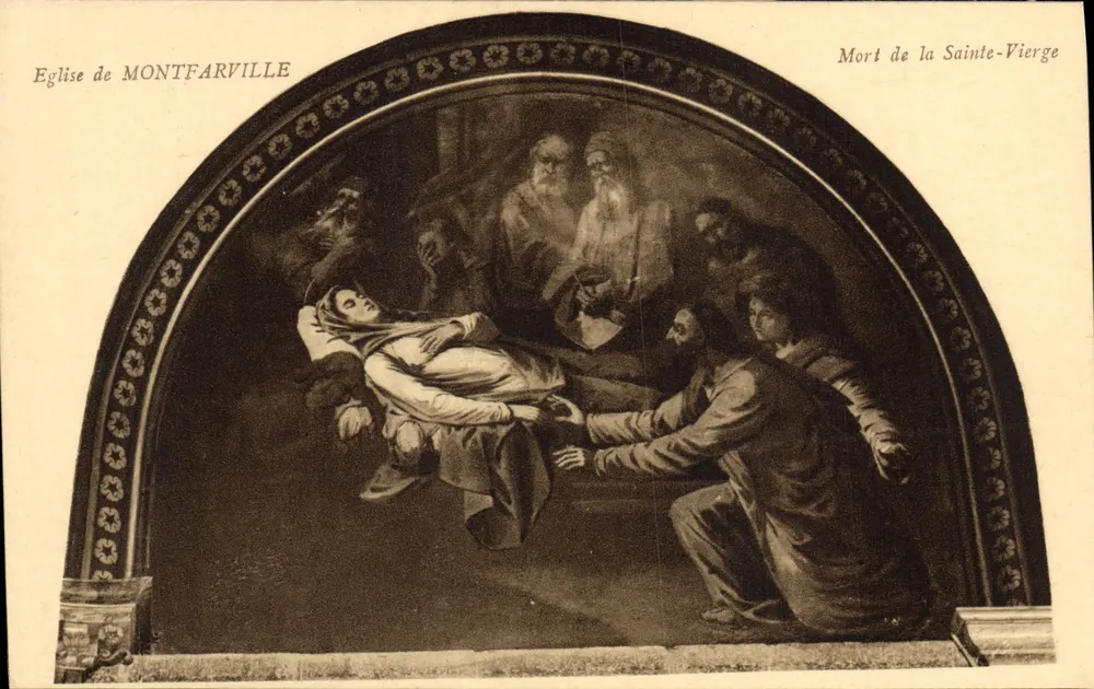 Tod der Jungfrau Maria — Kirche von Montfarville — Éditions Normandes Le Gréber - Vorderseite