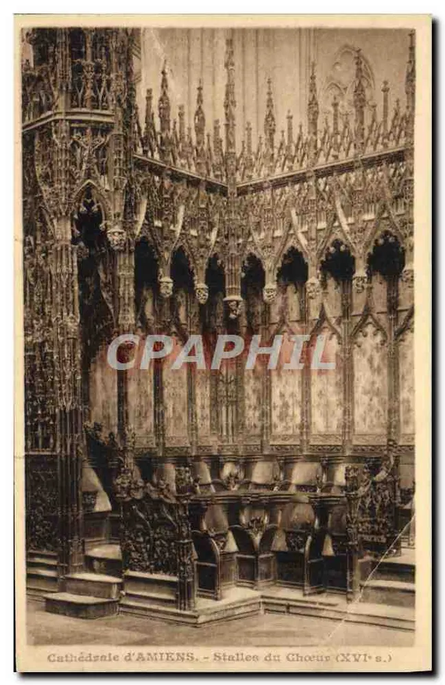 Catedral de Amiens — Stalles do Coro (século XVI) - Frente