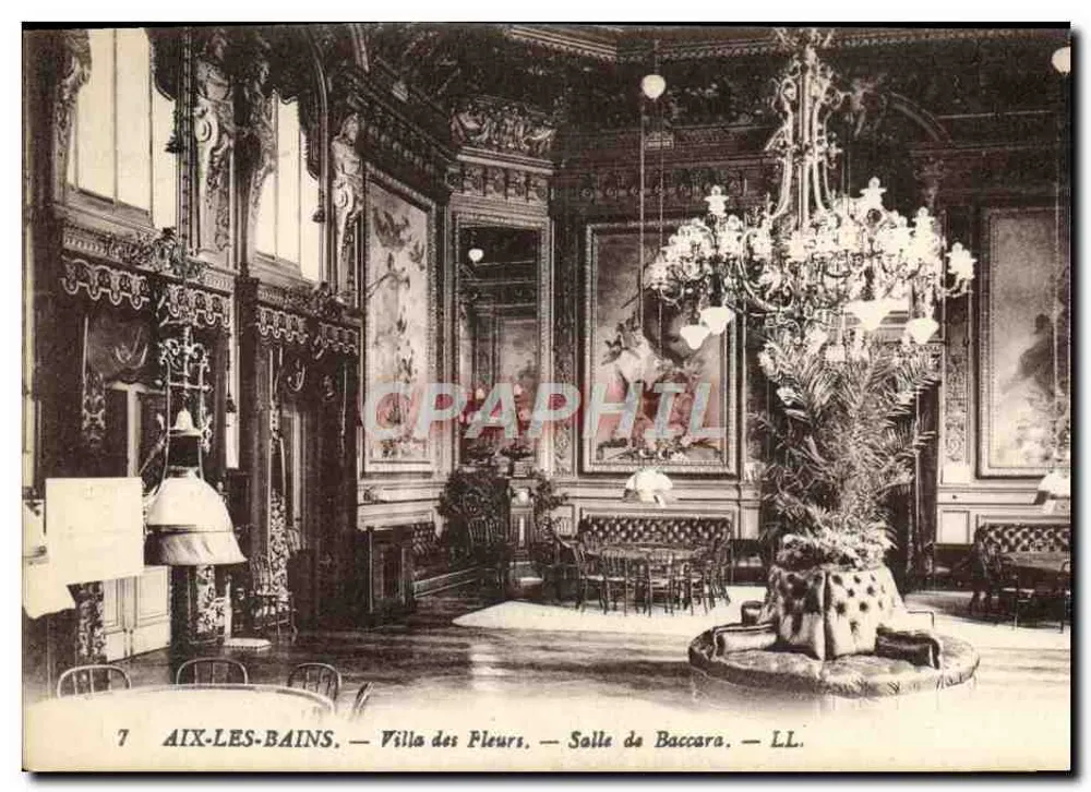 Aix-les-Bains — Villa des Fleurs — Salle de Baccara — LL. - Recto