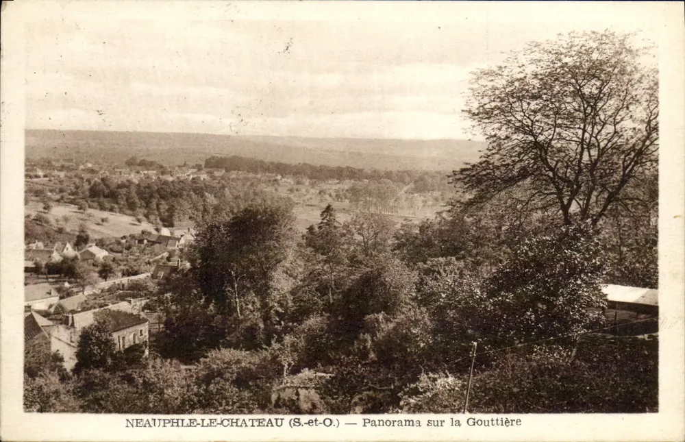 Neauphle-le-Château (S.-et-O.) — Panorama sur la Gouttière - Recto