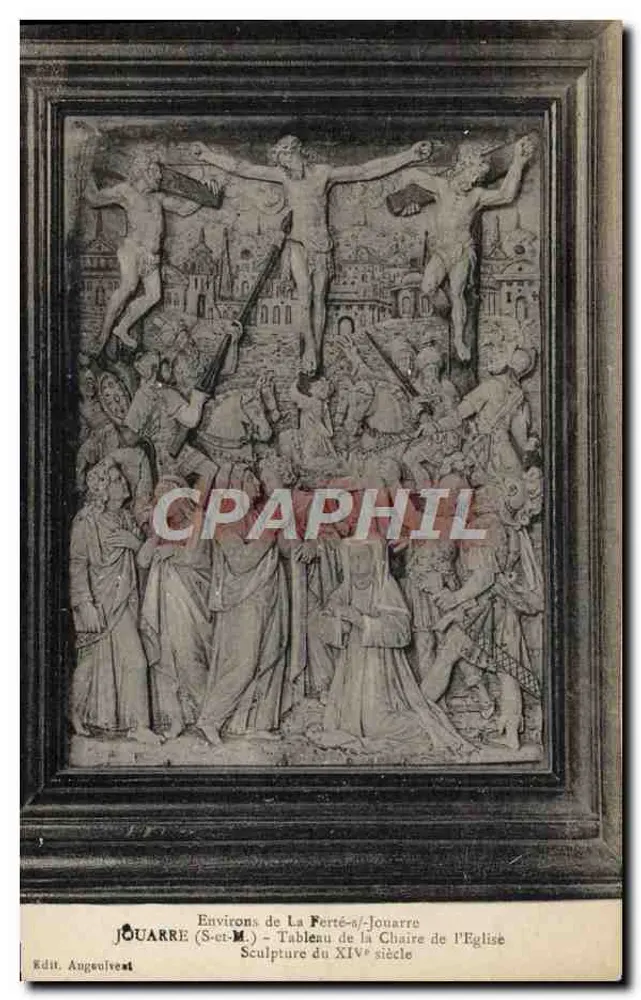 Umgebung von La Ferté-Jouarre — Skulptur des 14. Jahrhunderts — Edit. Angevouest - Vorderseite