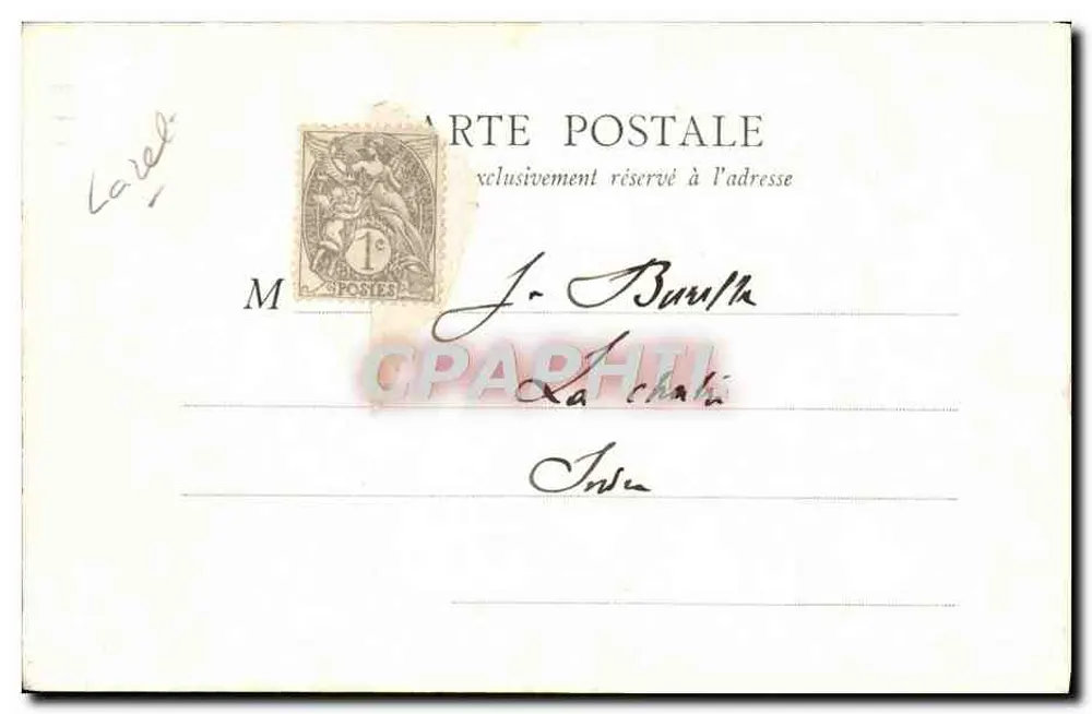 Montargis — Vista sobre o Canal — B. E., Paris - Verso