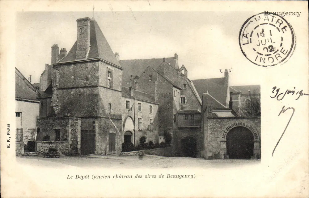 Der Depot (ehemaliger Burg der Herren von Beaugency) — Beaugency, Indre — B. F., Paris - Vorderseite