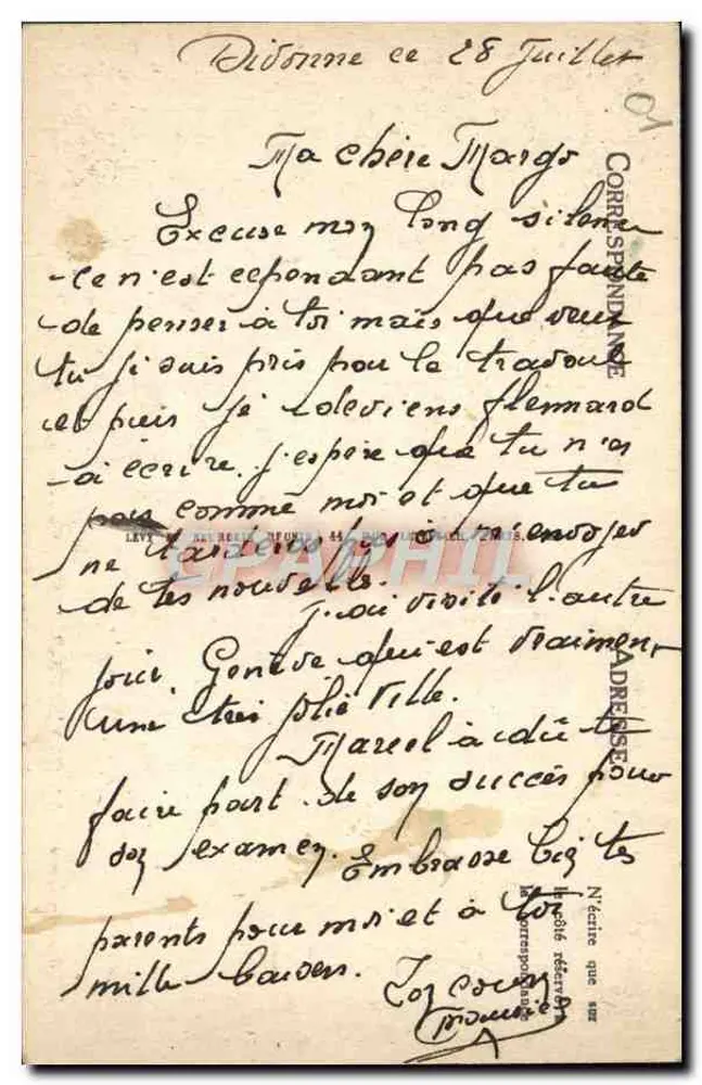 Environs de DIVONNE-LES-BAINS — Un coin près de la Dôle - Verso