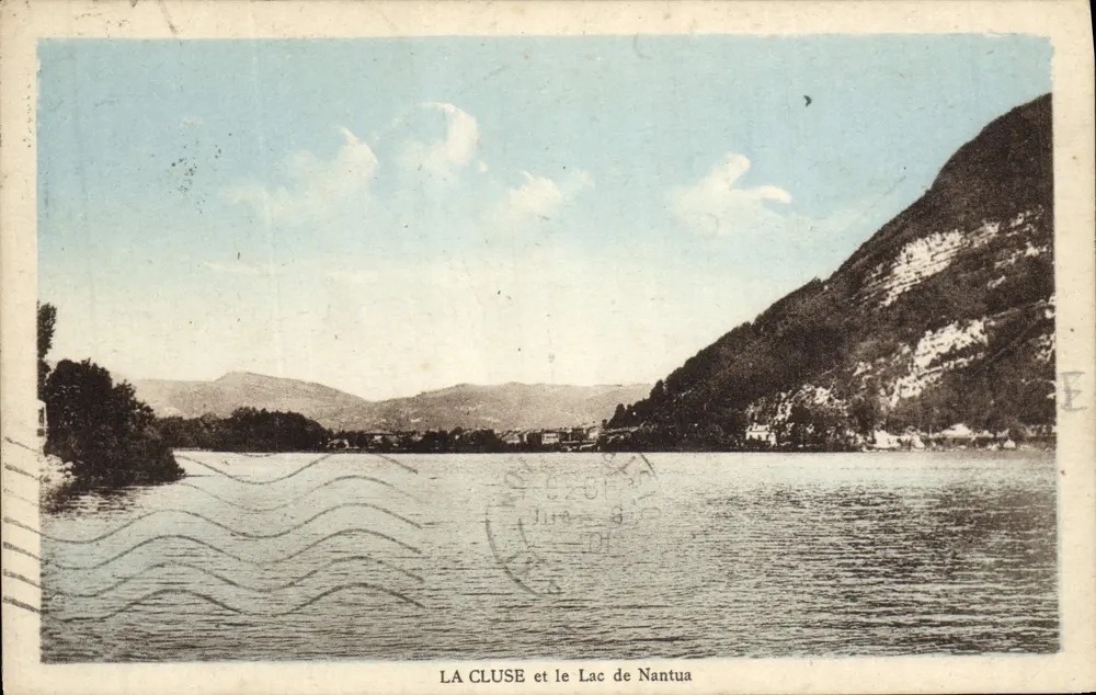 LA CLUSE e o Lago de Nantua — Edição Huet - La Cluse - Frente