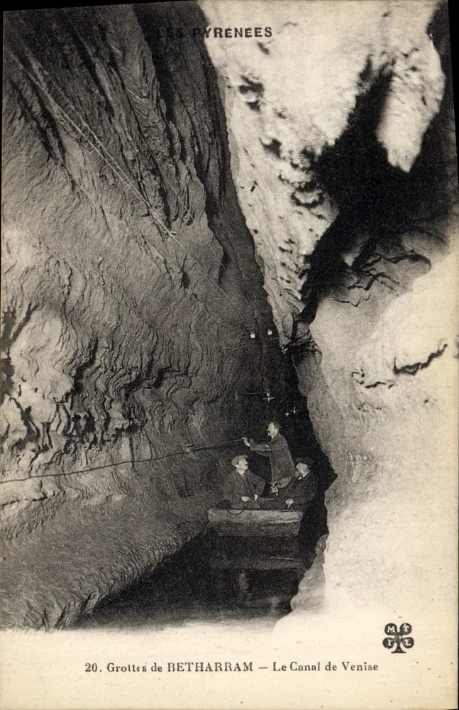 Grutas de BETHARRAM — O Canal de Veneza — Editor: IMPRIMÉ ILLUSTRÉ, n° 20 - Frente