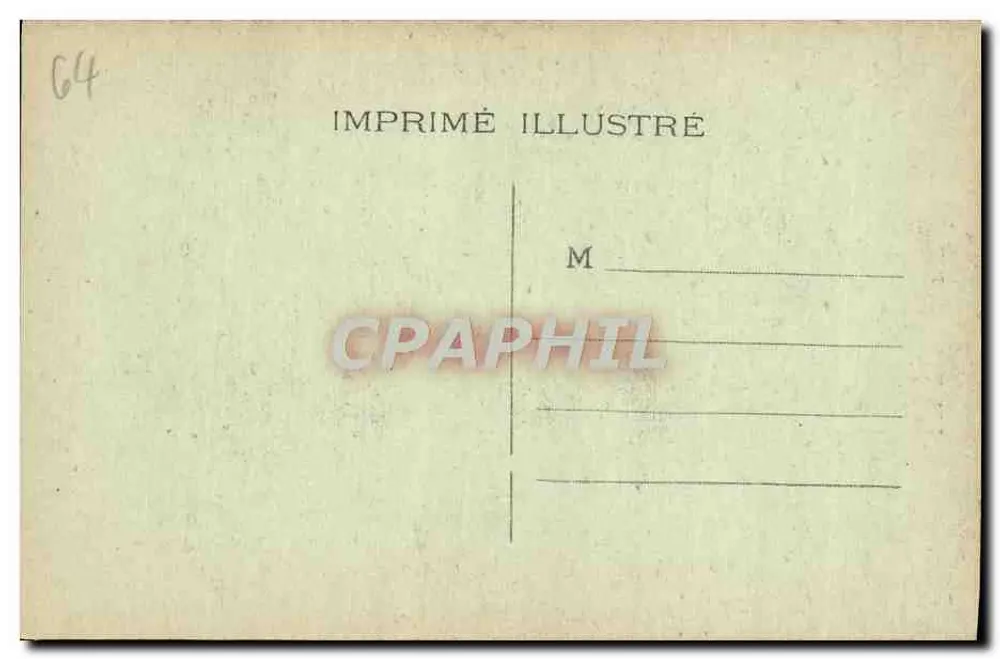 Grutas de BETHARRAM — O Canal de Veneza — Editor: IMPRIMÉ ILLUSTRÉ, n° 20 - Verso