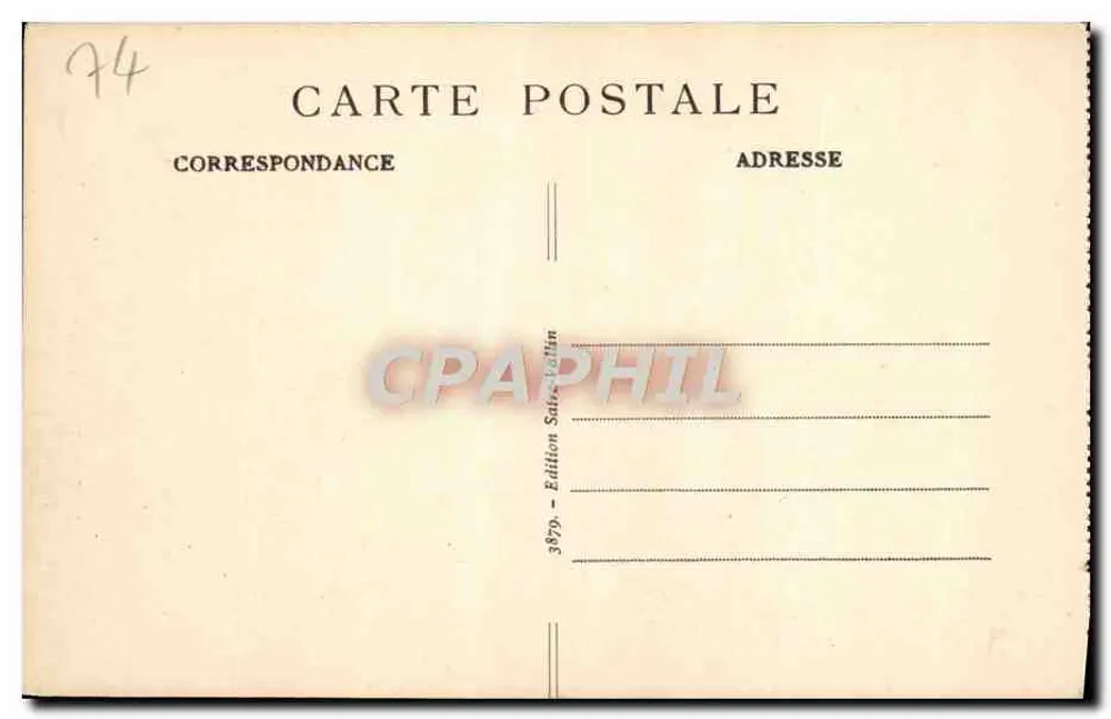 Lovagny — Gorges du Pier — Ausgang zum Meer der Felsen — Edition Sallelin n°3879 - Rückseite
