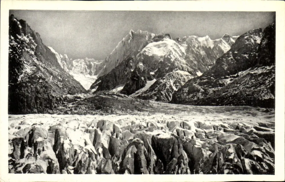 Les Jorasses e a Aiguille du Tacul — Chamonix-Mont-Blanc — Les Arts Photomécaniques, Paris - Frente