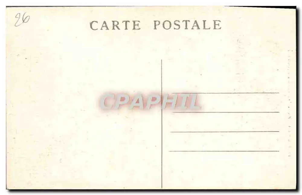 Goulettes (Drôme) — visão da estrada encaixada em um canyon rochoso — editor não identificado, n° de série 26 - Verso