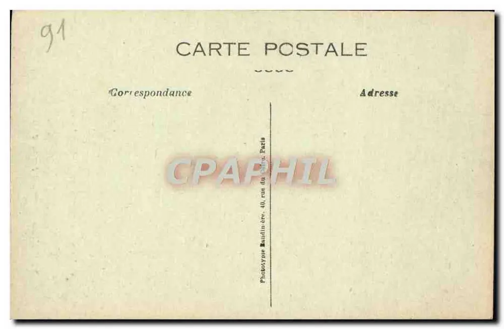 ÉTAMPES (S.&O) — A Torre de GUINETTE — Monumento histórico, século XII - Verso