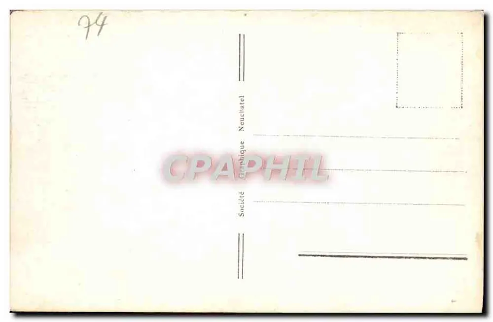 Aiguilles do Plan e do Midi — Chamonix — Sociedade Gráfica Neuchâtel, n°127 - Verso