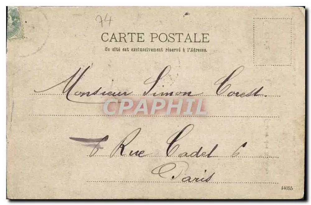 Glaciar dos Bossons — Chamonix — Livraria Alpine, Chamonix. No. 5. H.G. & Co., Z. No. 10565. Dép. - Verso