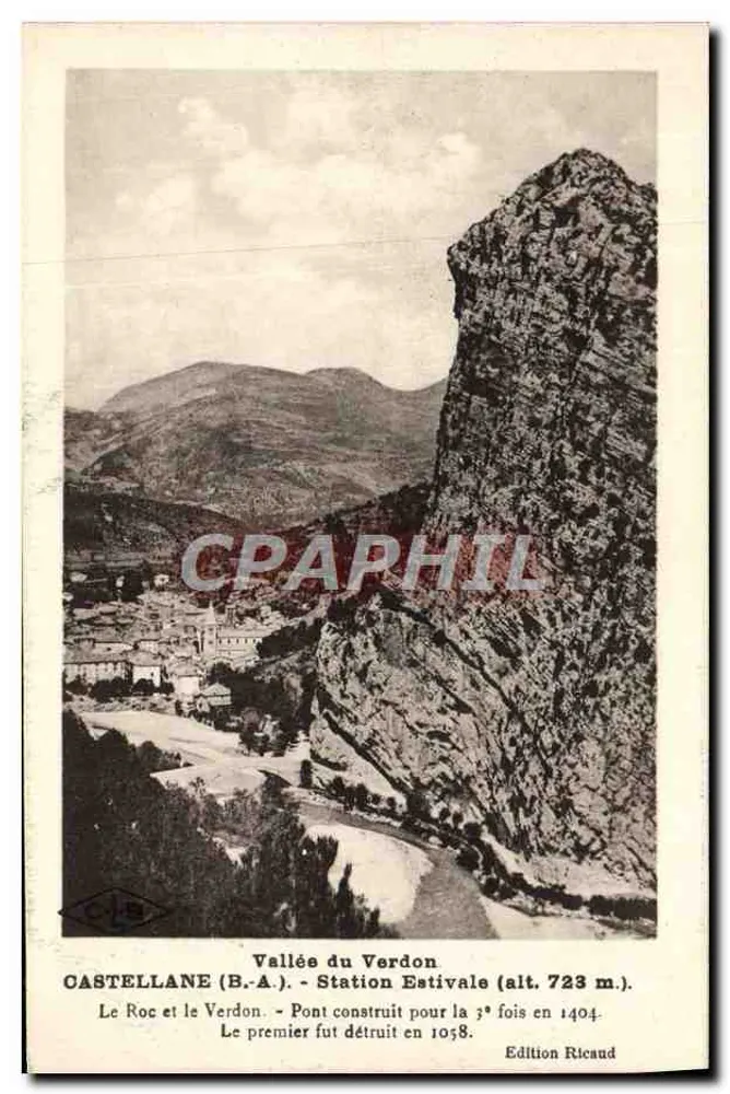 Castellane (B.-A.) - Station Estivale (alt. 723 m.) - Édition Ricaud - Recto