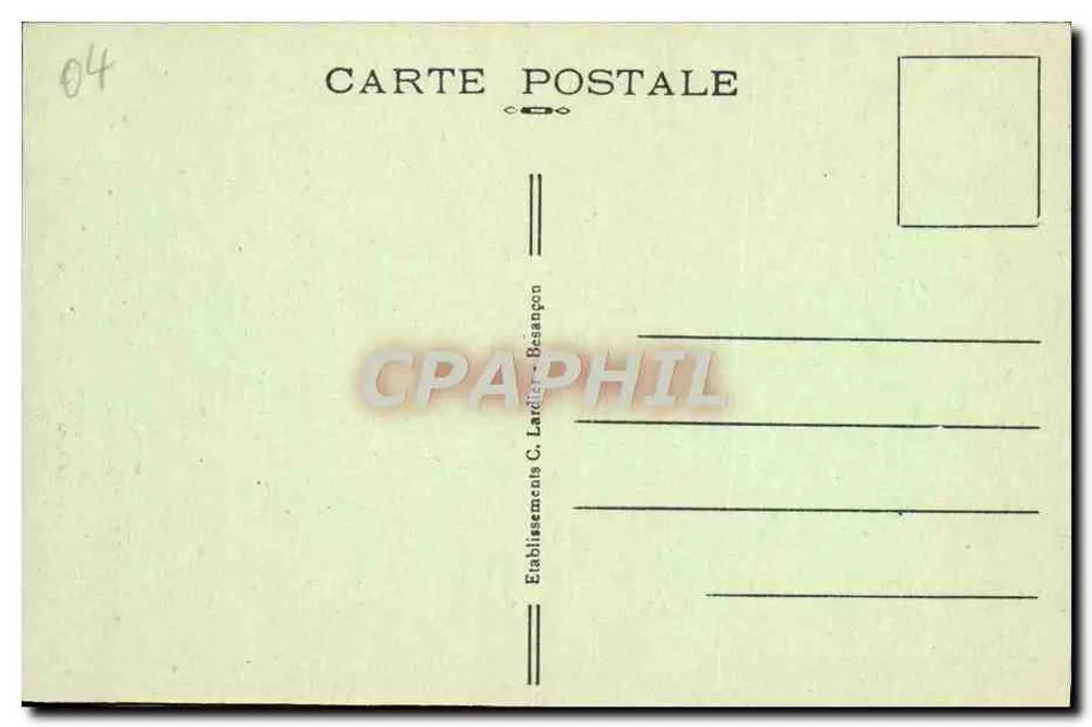 Castellane (B.-A.) - Station Estivale (alt. 723 m.) - Édition Ricaud - Verso