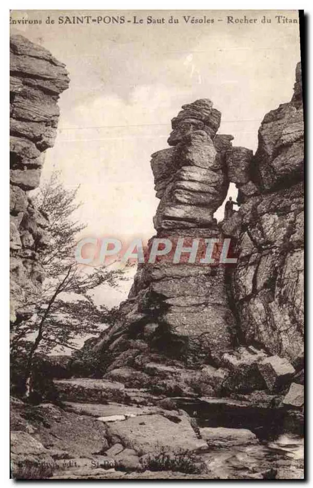 Um SAINT-PONS - Le Saut du Vésales - Rocher du Titan - Vorderseite