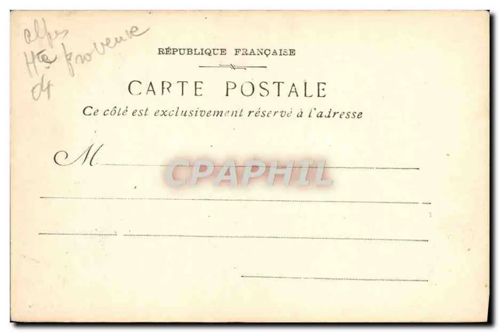 Castellane (B. Alpes) — O Roc e o Verdon — Photo-ateliers Baudouin Marseille - Verso