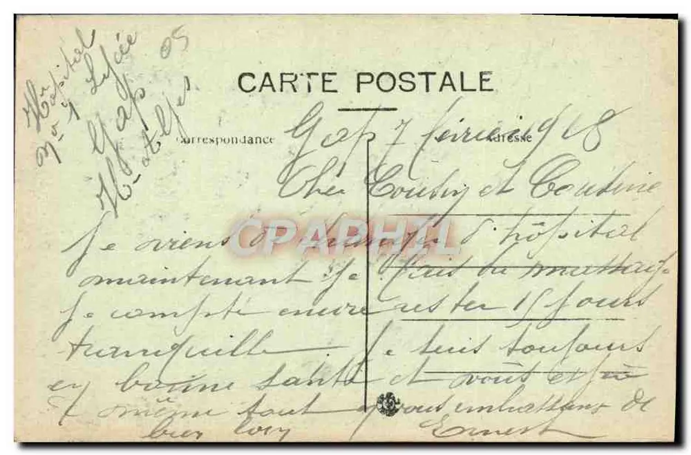 ऊँचे अल्पस — चेरेंस के चोटियों पर (1902 मीटर) — वॉलोंट एंड सी, गैप, संख्या 279 - पीछे