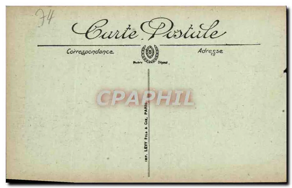 Chamonix — La Mer de Glace, vista desde Montenvers — LL. — N° 55 - Reverso