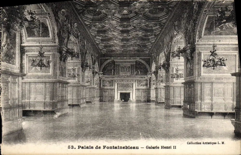 Schloss Fontainebleau — Galerie Henri II — Kunstsammlung L. M. - Vorderseite
