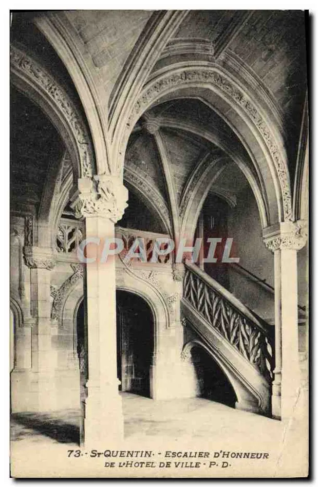 St-Quentin — Escalier d'Honneur de l'Hôtel de Ville — P. D. - Recto