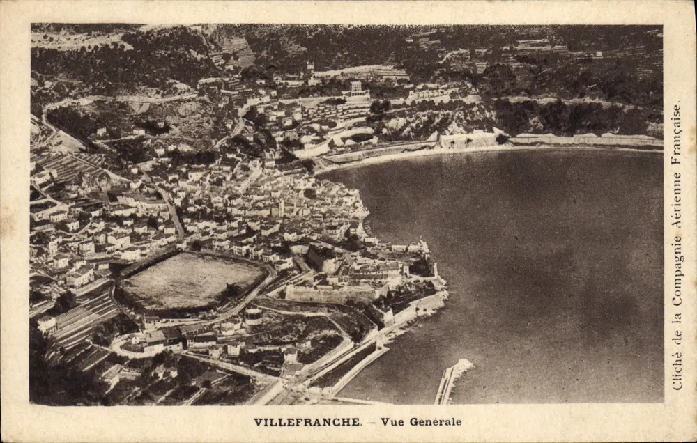 Villefranche — Ogólny widok — Cliché firmy Francuskiej Lotnictwa - Awers