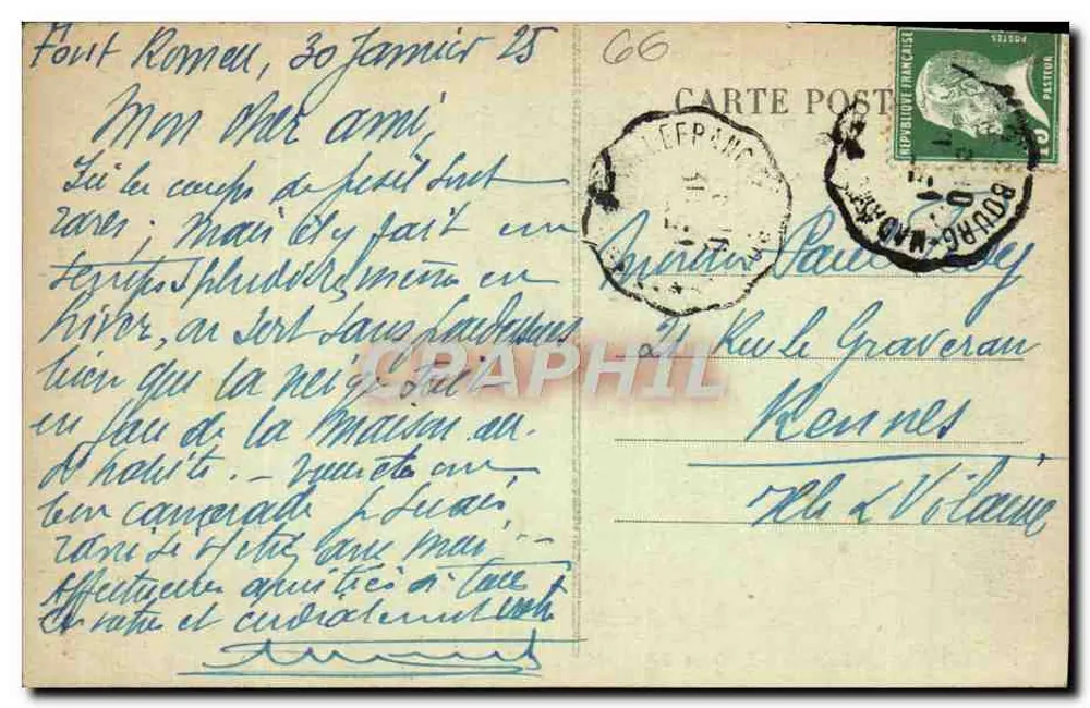 Visão geral do Ermitage de FONT-ROMEU (alt. 1.800m) — Editor: Pyr.-Or. — N° 293 - Verso