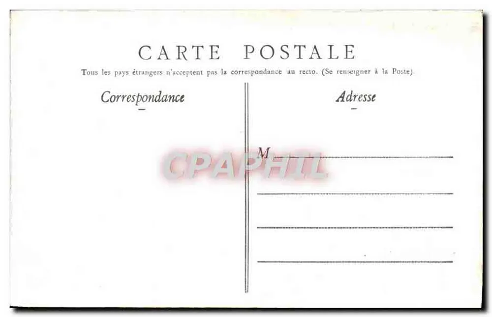 Panorama de Lourdes — vista da cidade e da basílica — editor Pierre Pauthier, n° 117 - Verso