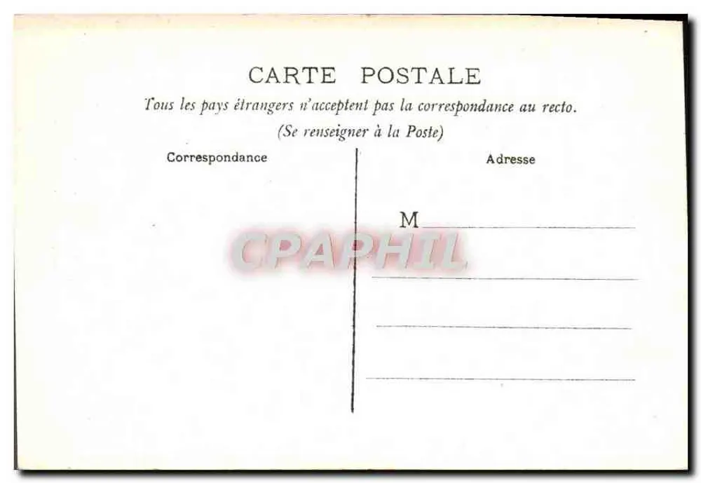 Montmartre — Eine alte Straße mit Windmühlen — A. J. H. n° 100 - Rückseite