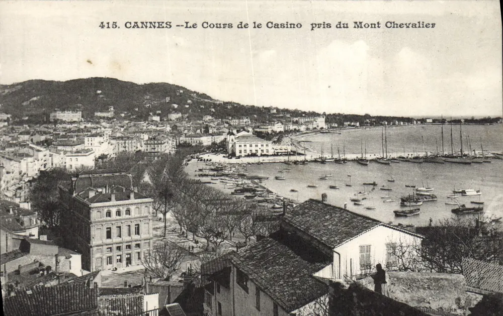 CANNES -- Die Promenade des Casinos vom Mont Chevalier — Verlag GILITA Brüder, Nummer 415 - Vorderseite