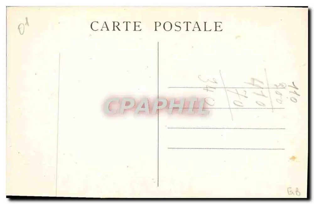 Bilderhafte Gegend von GEX — Panoramablick vom Pass de la Faucille (Höhe 1323 m.) — L. Michaux, Verlag, Dépostarde, Nr. 6525 - Rückseite