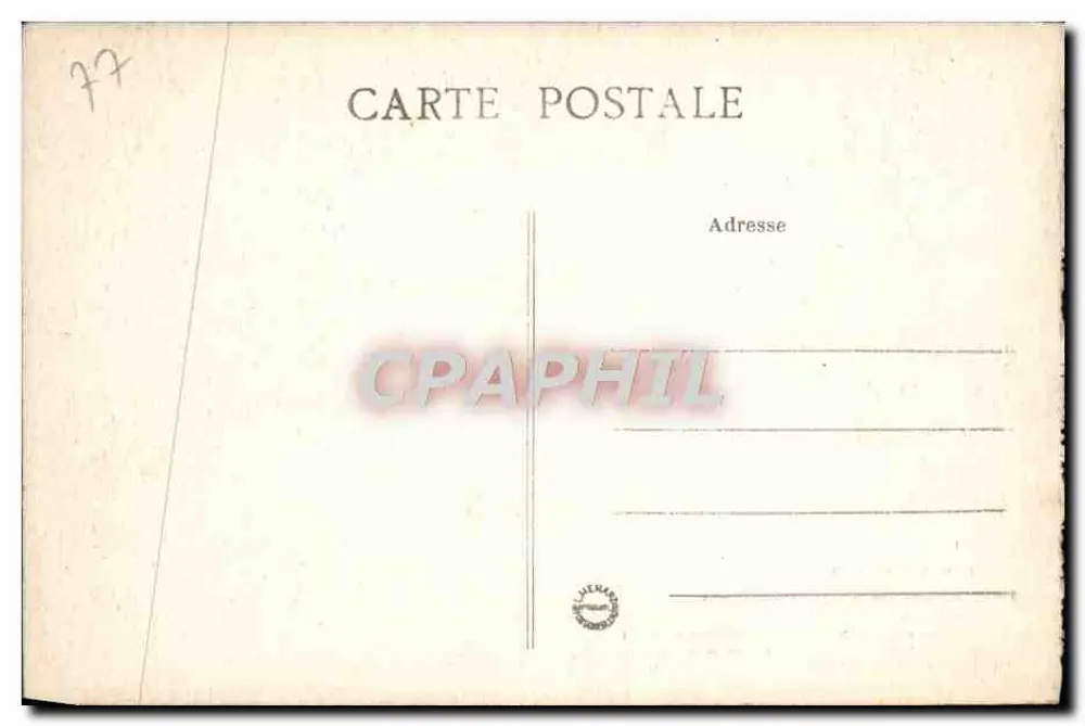 Forêt de Fontainebleau — Cavernes des Brigands (Entrée) — Collection Artistique h. M., n°131 - Verso