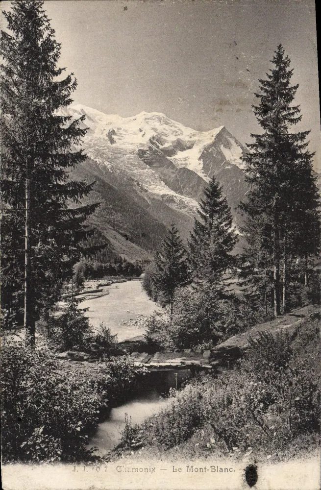 Chamonix — O Monte Branco — J.J.707 - Frente