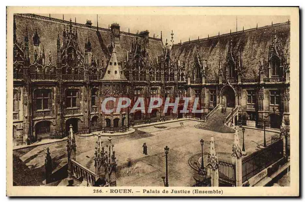 Rouen — Pałac Sądu (Zestaw) — Wydawnictwo La Gignone, 7, rue aux Bures, Rouen - Awers