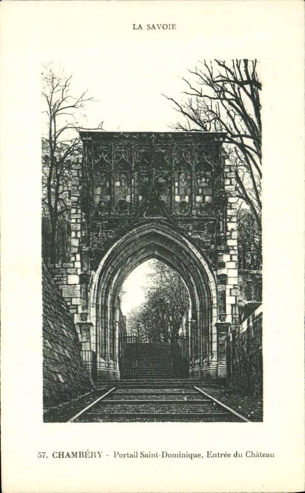 Chambéry - Portale Saint-Dominique, Eingang zum Schloss — Savoy — Nr. 57 - Vorderseite