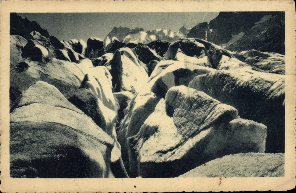 Chamonix — Crevasses da Mer de glace — G. Tairras, fot.-édit. - Frente
