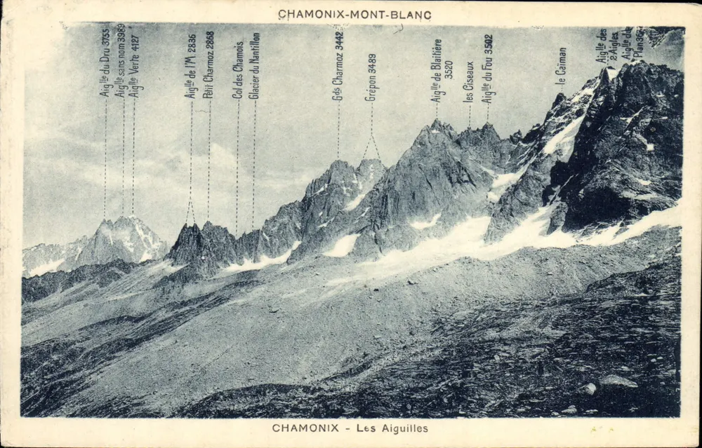 Chamonix-Mont-Blanc — As Agulhas — G. Talrraz, Chamonix-Mont-Blanc - Frente