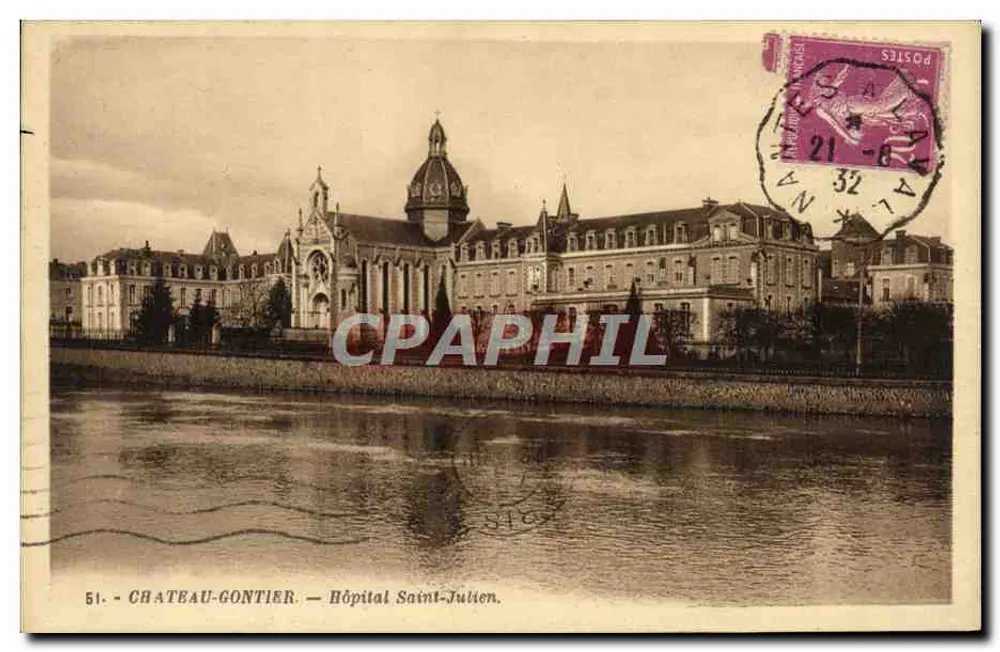 Château-Gauntier — Hôpital Saint-Julien — G. Artaud, éditeur, Nantes - Recto