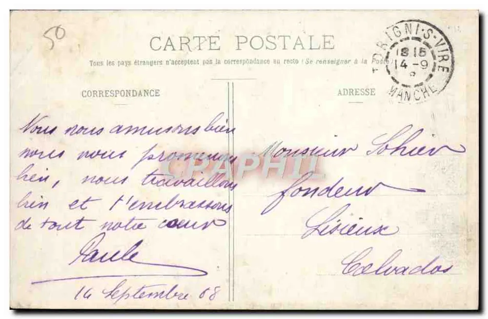 Les Roches de Ham — Vista frontal — MP 739 b - Verso