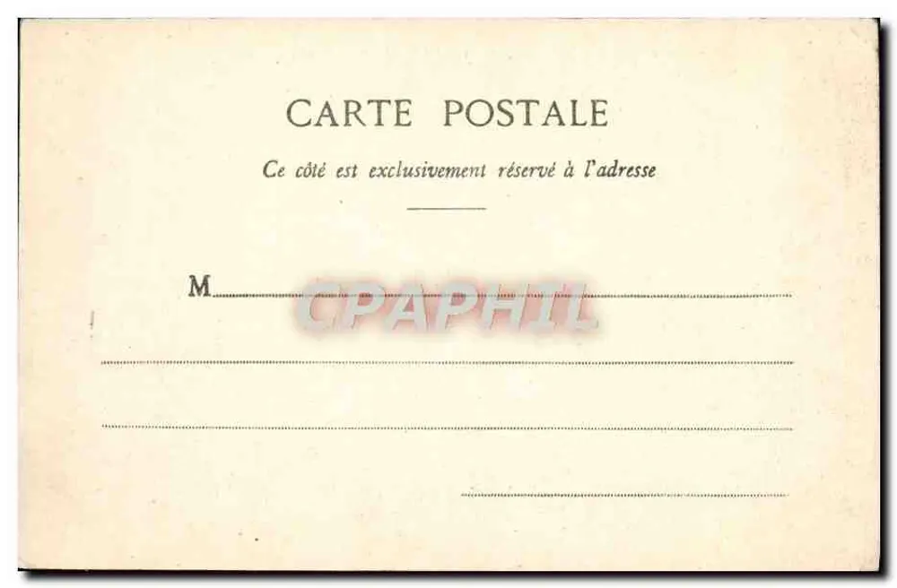 Paris - Rathaus des 5. Arrondissements (Place du Panthéon) — anonymer Verleger, Nummer 348 - Rückseite